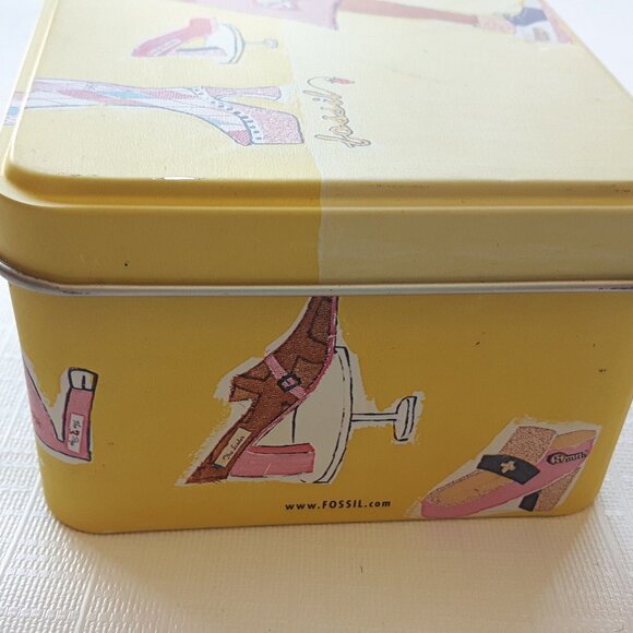 Rare 2000 Fossil Tin Shoes Empty - Picture 4 of 6